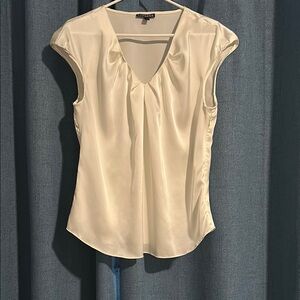 Elegant Cream Sleeveless Top